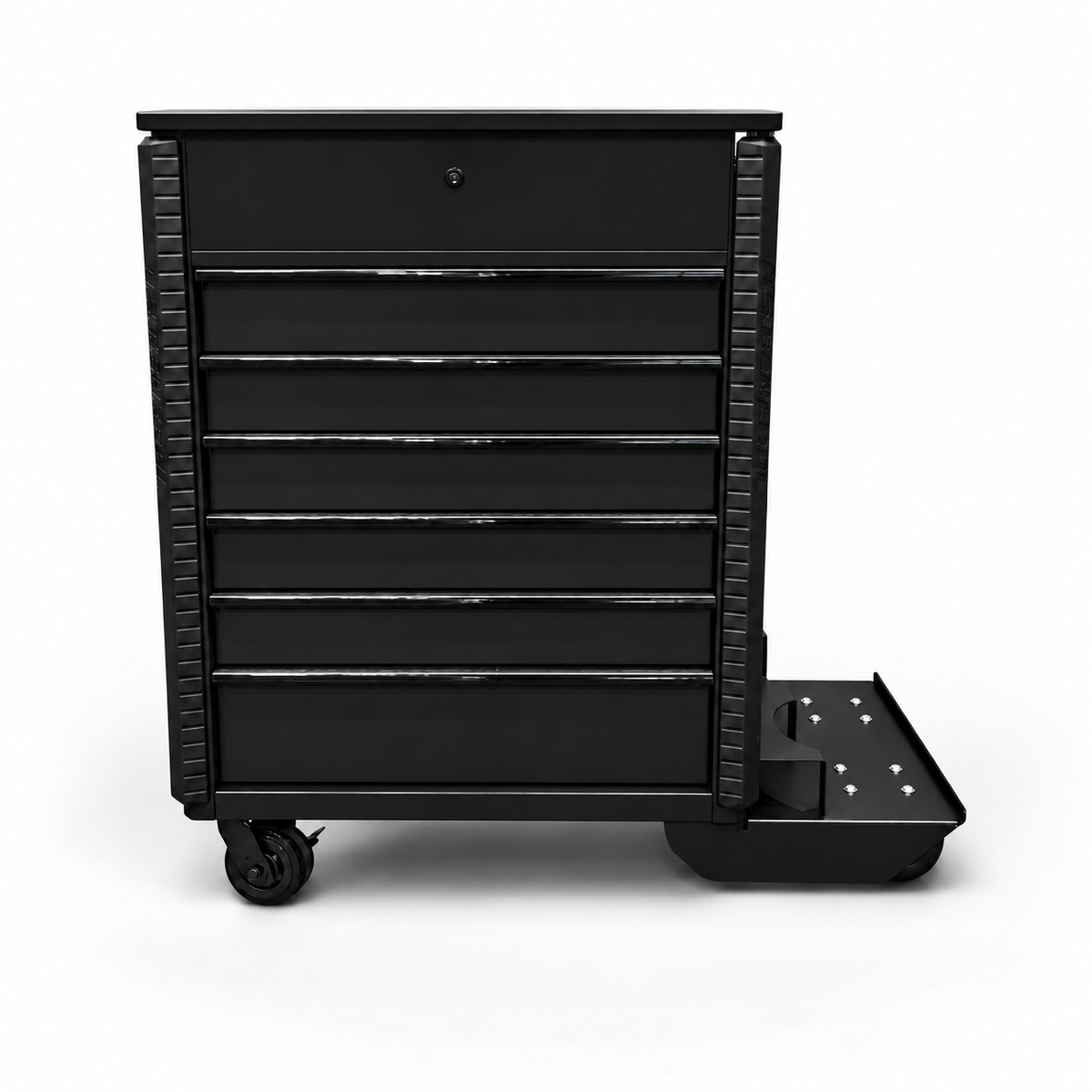 HF 34" Full Bank Service Cart - Dual Tank Welding Cart Kit - Harbor Freight Black Powder Coat