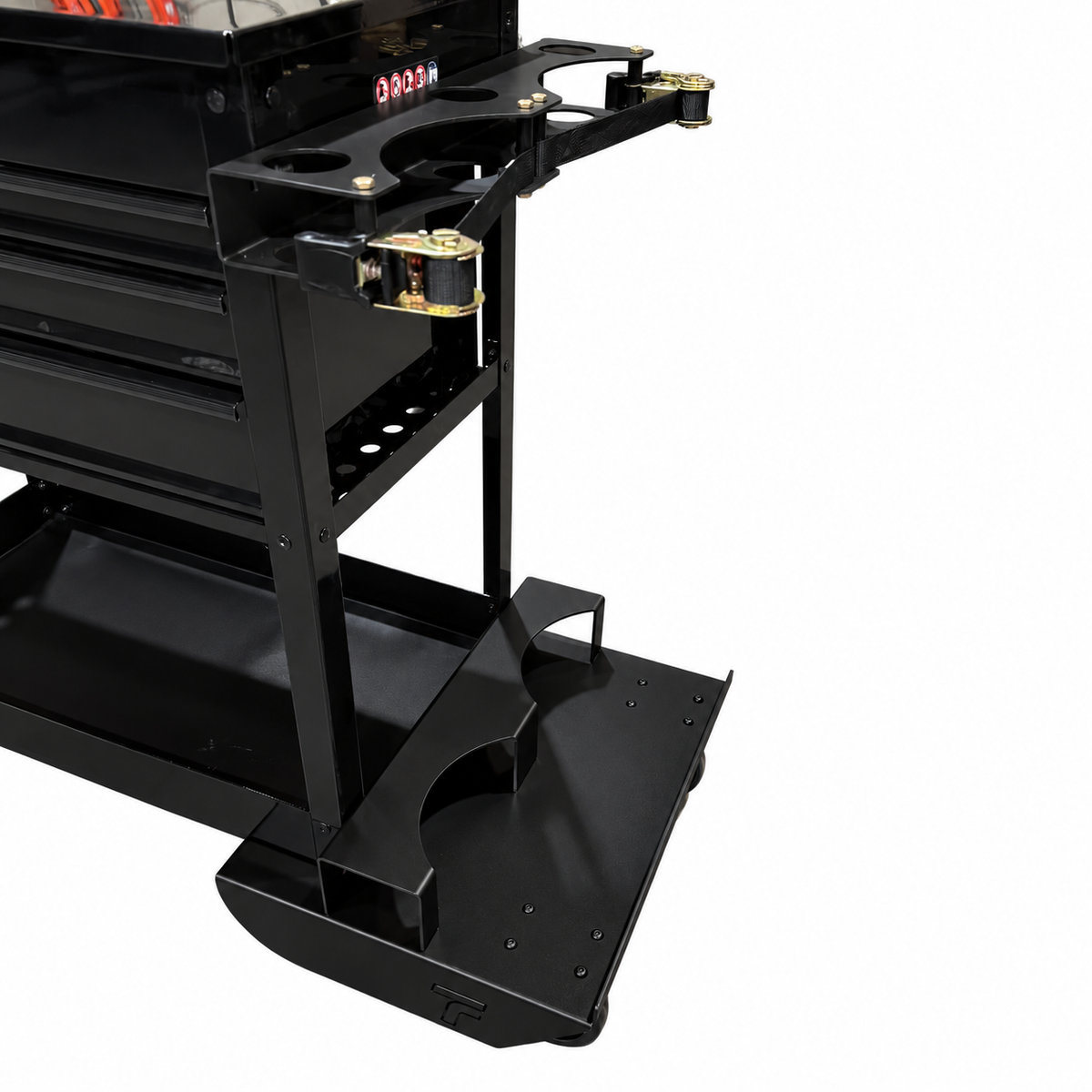HF 4 Drawer Tech Cart - Dual Tank Welding Cart Kit - Harbor Freight Black Powder Coat