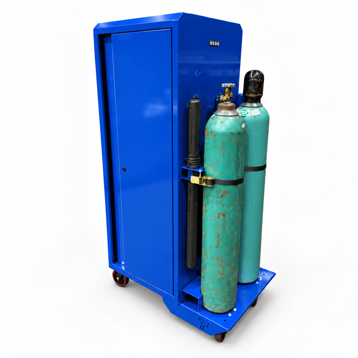 HF Locker - Dual Tank Welding Cart Kit - Harbor Freight Blue Powder Coat