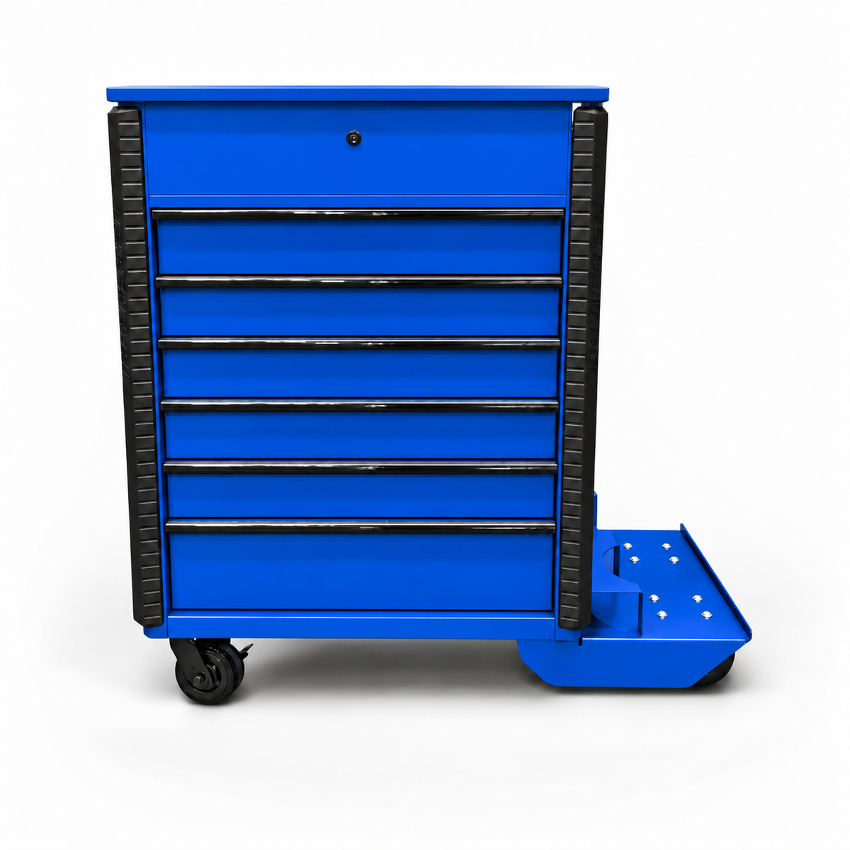 HF 34" Full Bank Service Cart - Dual Tank Welding Cart Kit - Harbor Freight Blue Powder Coat