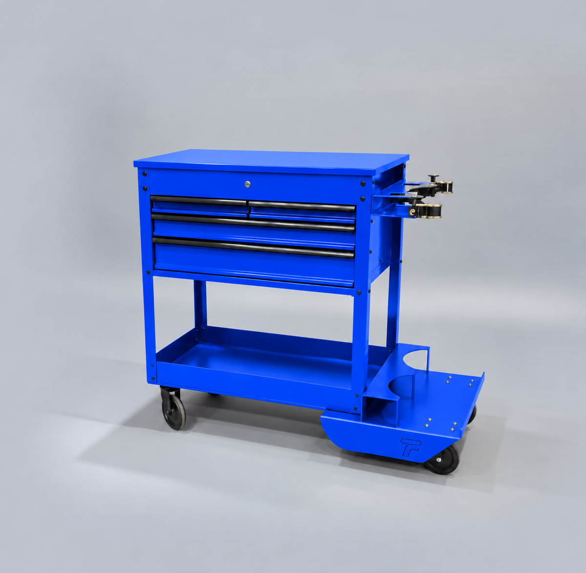 HF 4 Drawer Tech Cart - Dual Tank Welding Cart Kit - Harbor Freight Blue Powder Coat