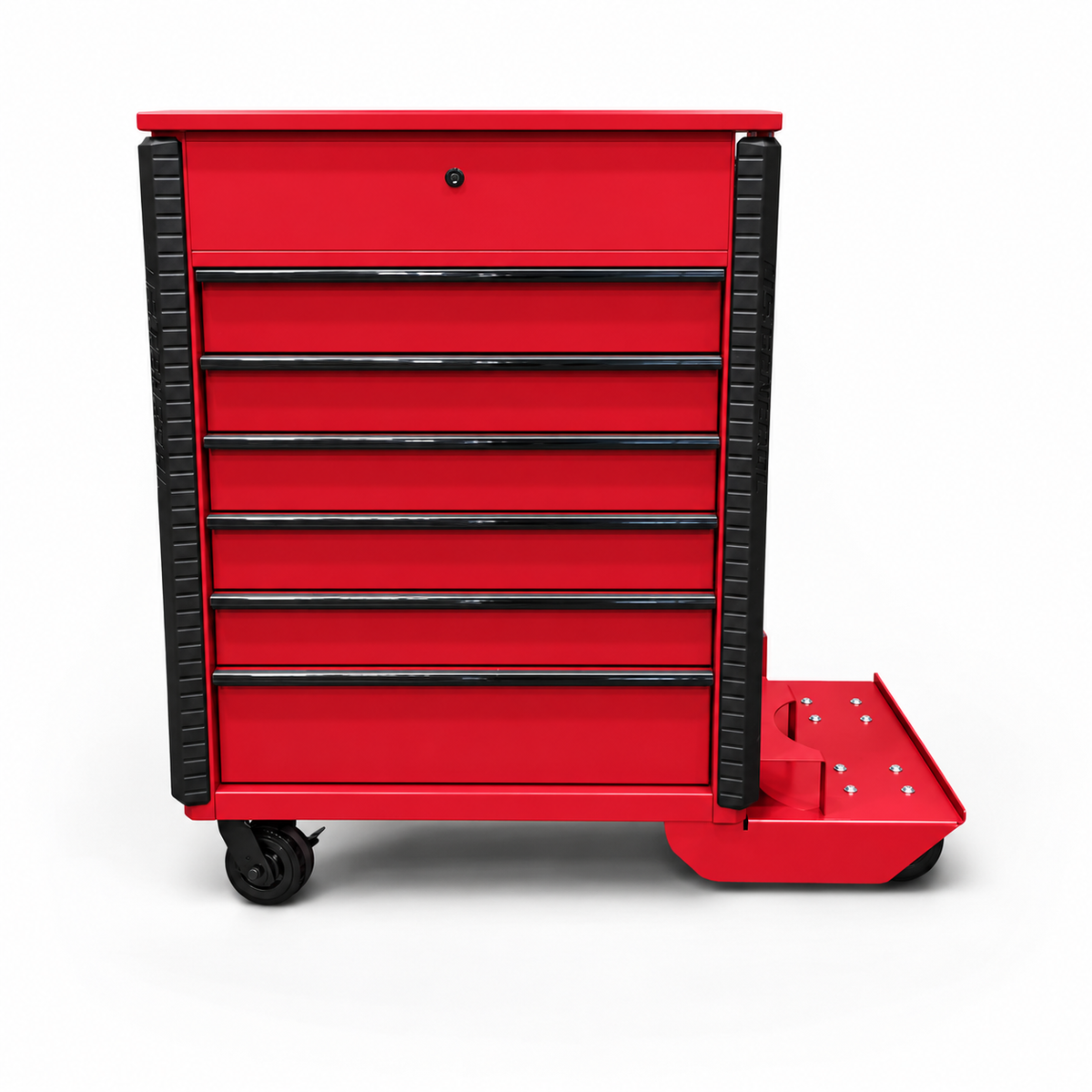 HF 34" Full Bank Service Cart - Dual Tank Welding Cart Kit - Harbor Freight Red Powder Coat