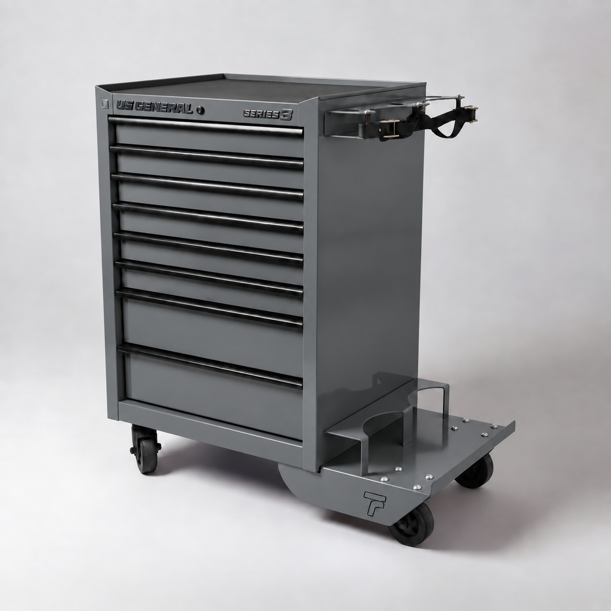 HF Series 3 Cart - Dual Tank Welding Cart Kit - Harbor Freight Grey Powder Coat