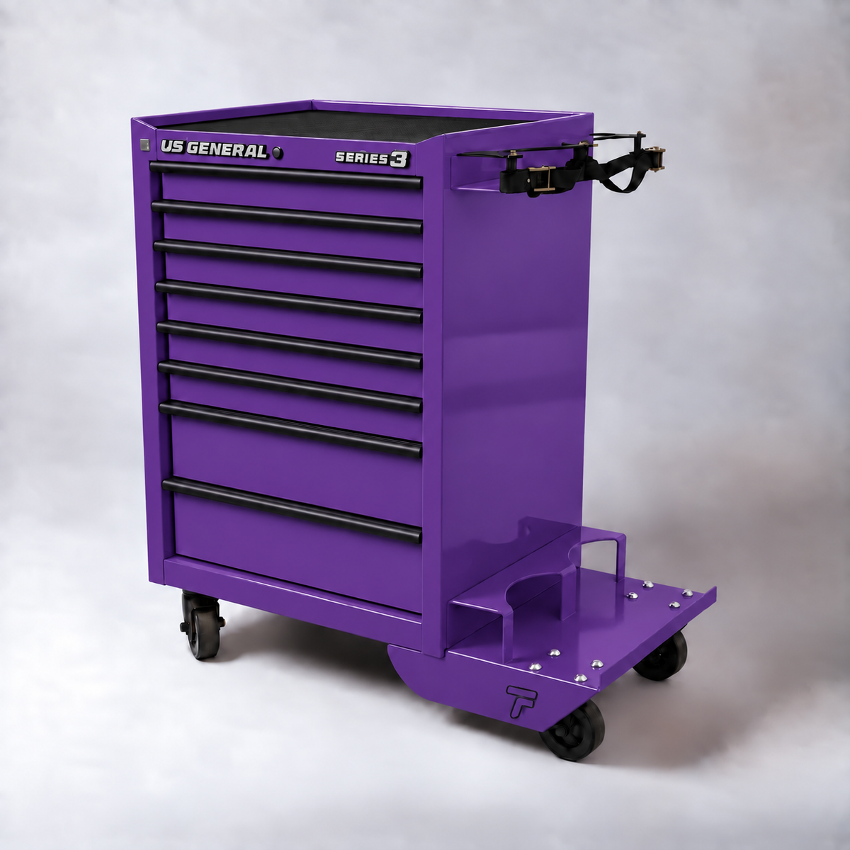HF Series 3 Cart - Dual Tank Welding Cart Kit - Harbor Freight Purple Powder Coat
