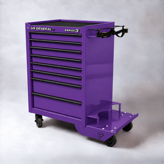 HF Series 3 Cart - Dual Tank Welding Cart Kit - Harbor Freight Purple Powder Coat