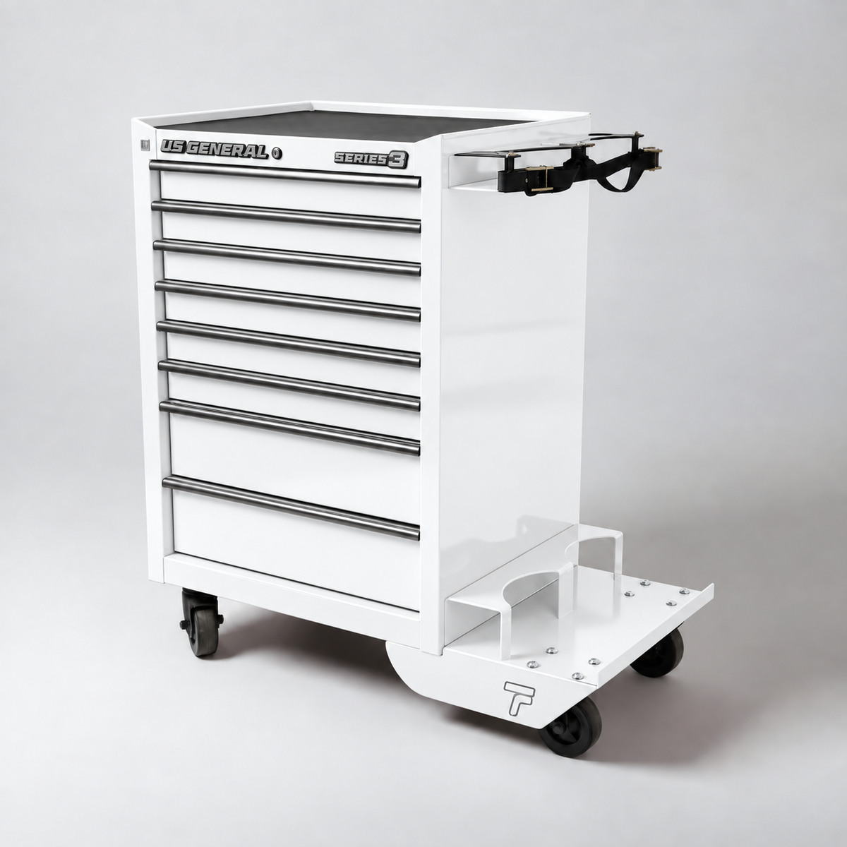 HF Series 3 Cart - Dual Tank Welding Cart Kit - Harbor Freight White Powder Coat