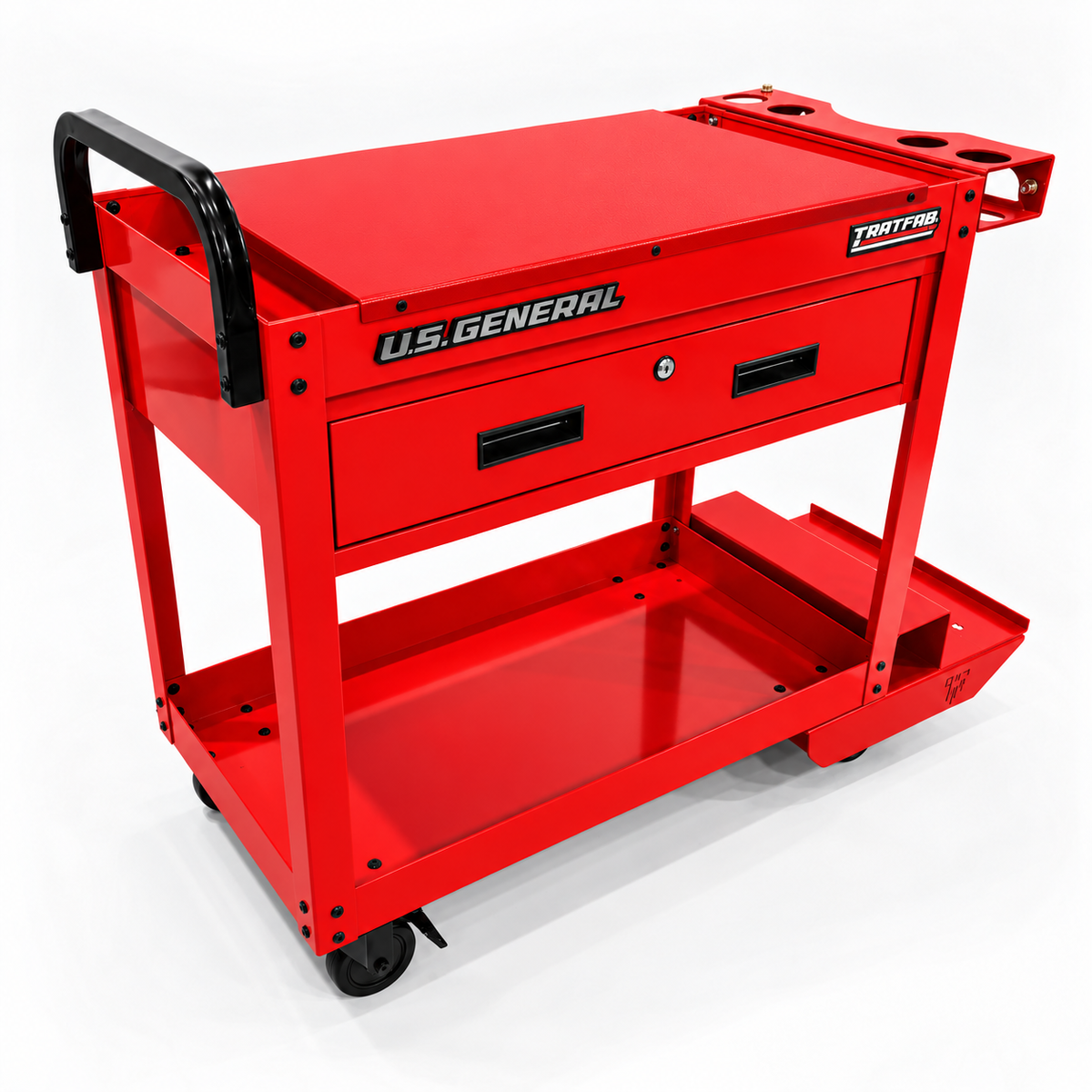 HF 30" Single Drawer Tech Cart - Single Tank Welding Cart Kit - Harbor Freight Red Powder Coat