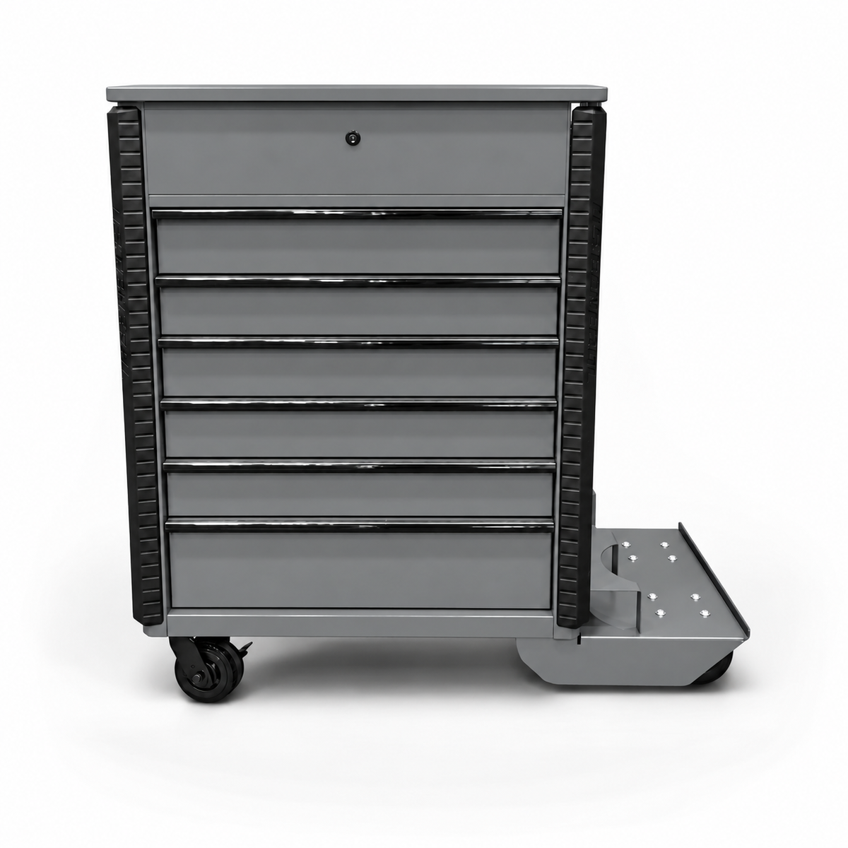HF 34" Full Bank Service Cart - Dual Tank Welding Cart Kit - Harbor Freight Grey Powder Coat