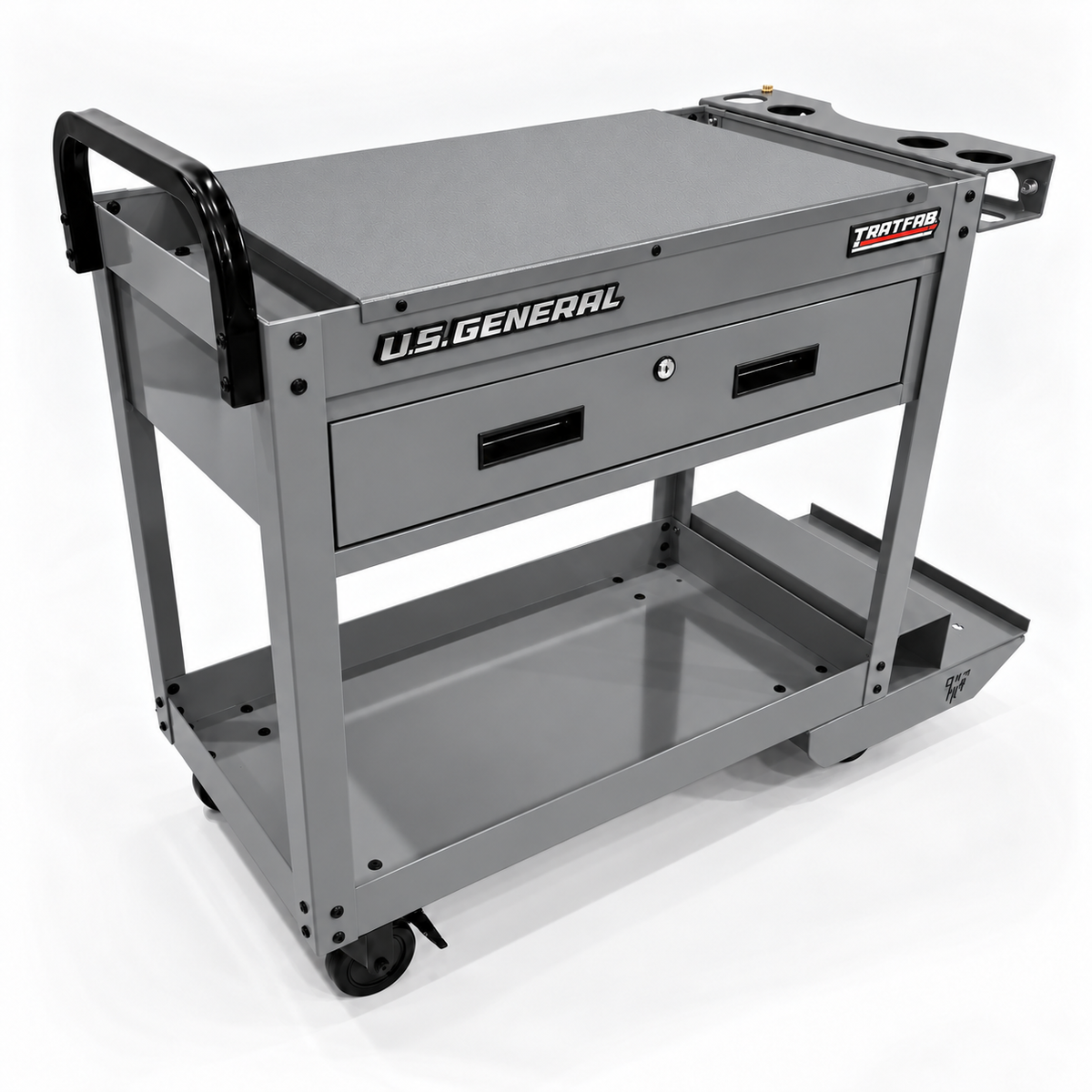 HF 30" Single Drawer Tech Cart - Single Tank Welding Cart Kit - Harbor Freight Grey Powder Coat