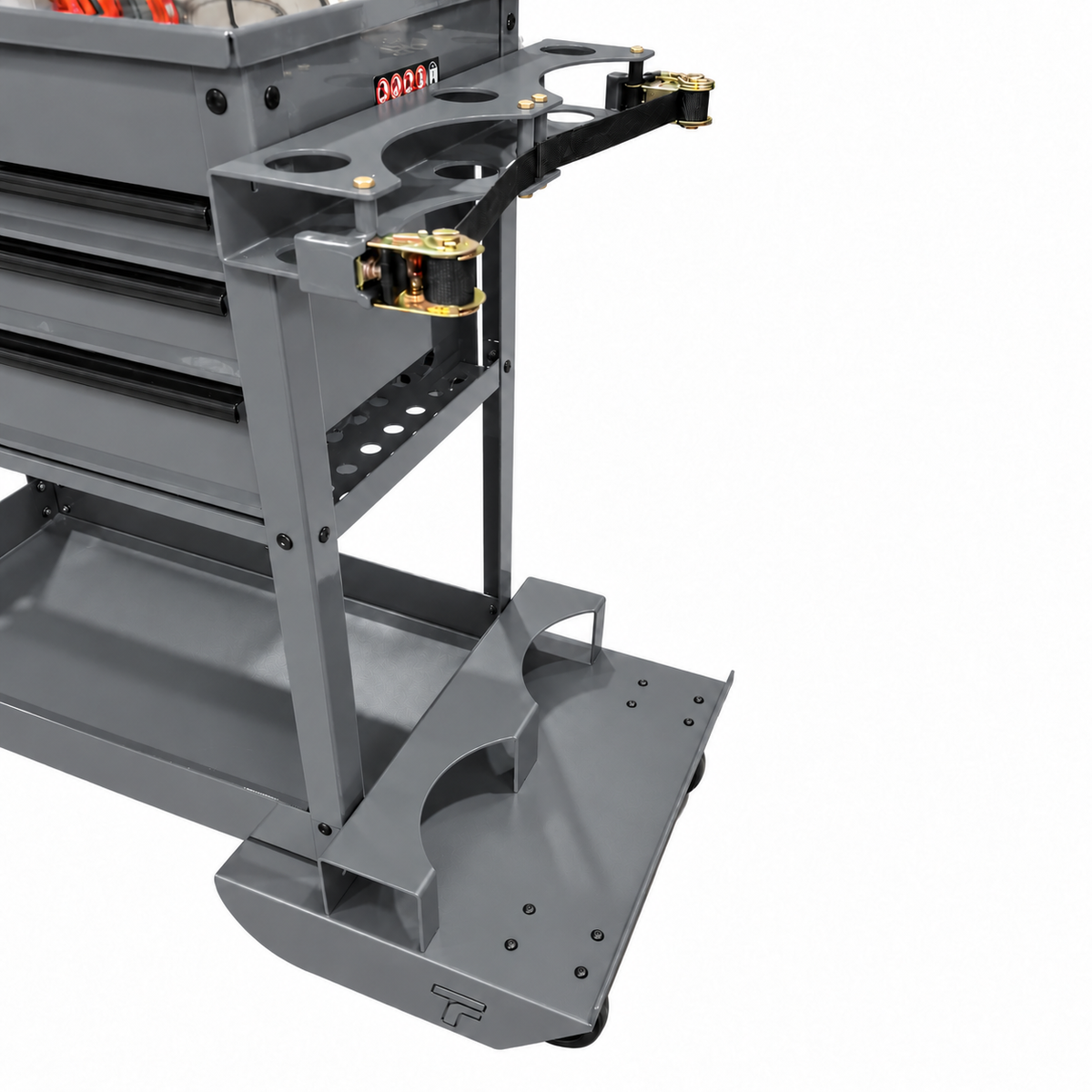 HF 4 Drawer Tech Cart - Dual Tank Welding Cart Kit - Harbor Freight Grey Powder Coat