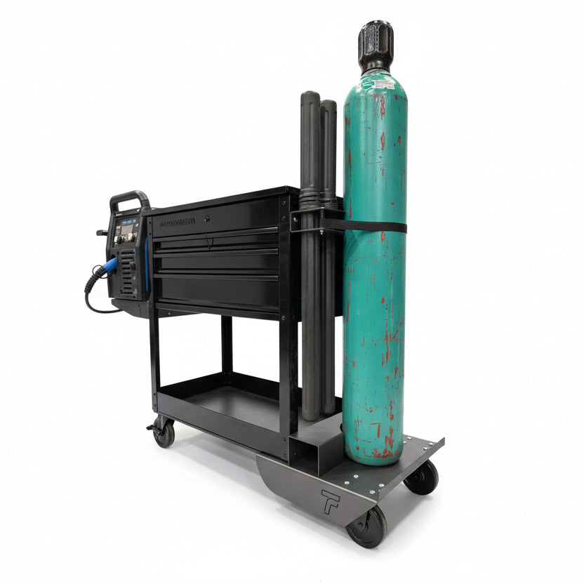 HF 4 Drawer Tech Cart- Single Tank Welding Cart Kit