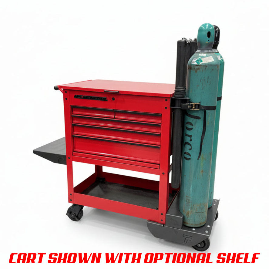 HF 5 Drawer Mechanics Cart - Dual Tank Welding Cart Kit