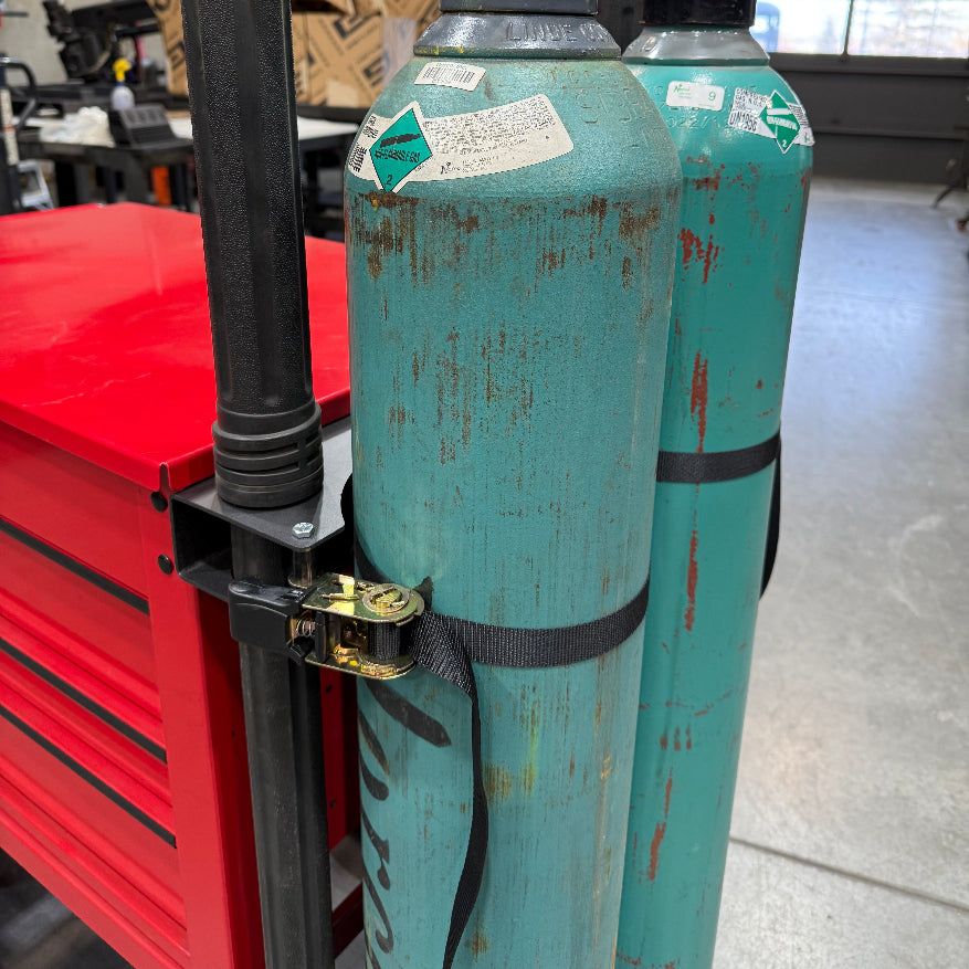 HF 5 Drawer Mechanics Cart - Dual Tank Welding Cart Kit