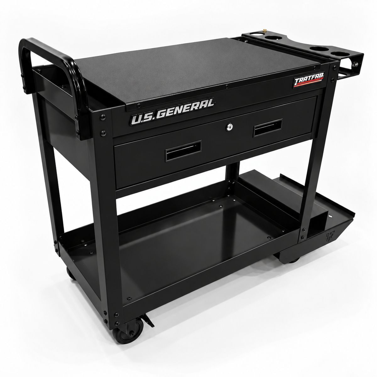 HF 30" Single Drawer Tech Cart - Single Tank Welding Cart Kit - Harbor Freight Black Powder Coat
