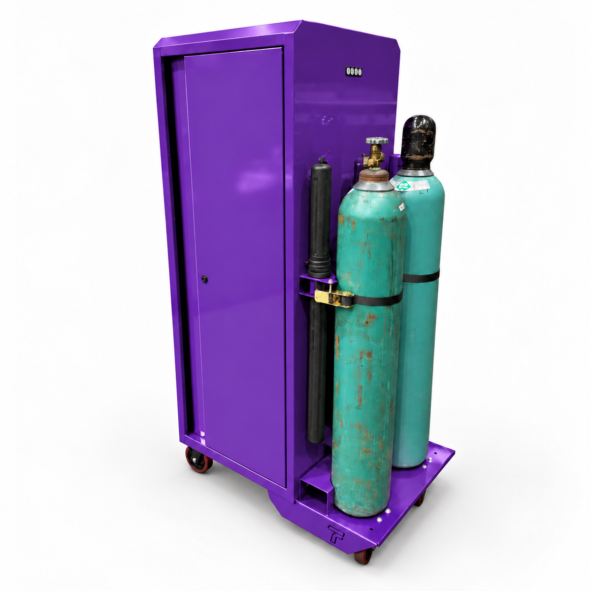 HF Locker - Dual Tank Welding Cart Kit - Harbor Freight Purple Powder Coat
