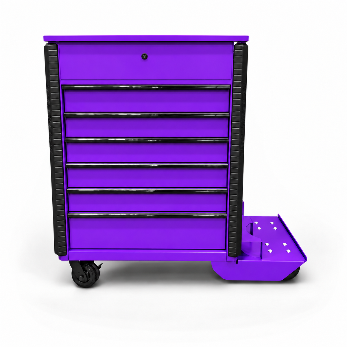 HF 34" Full Bank Service Cart - Dual Tank Welding Cart Kit - Harbor Freight Purple Powder Coat