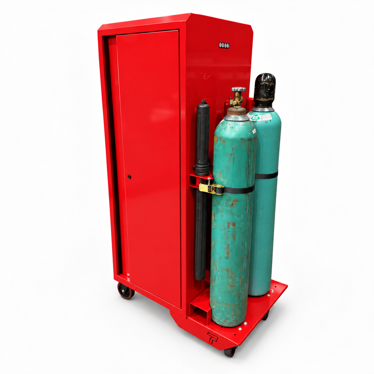 HF Locker - Dual Tank Welding Cart Kit - Harbor Freight Red Powder Coat