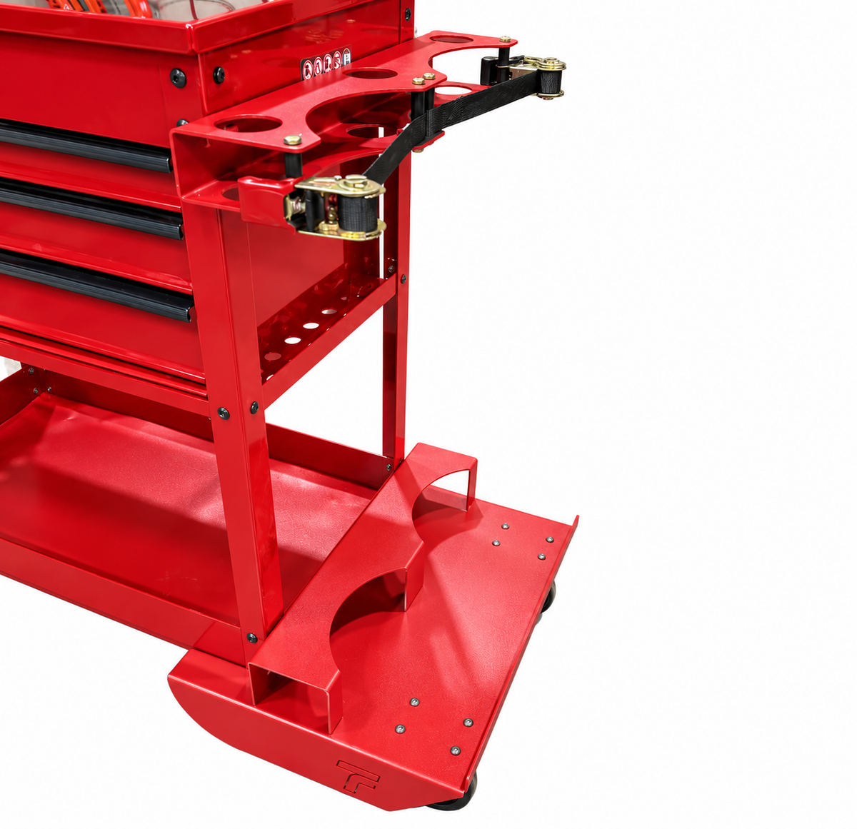 HF 4 Drawer Tech Cart - Dual Tank Welding Cart Kit - Harbor Freight Red Powder Coat