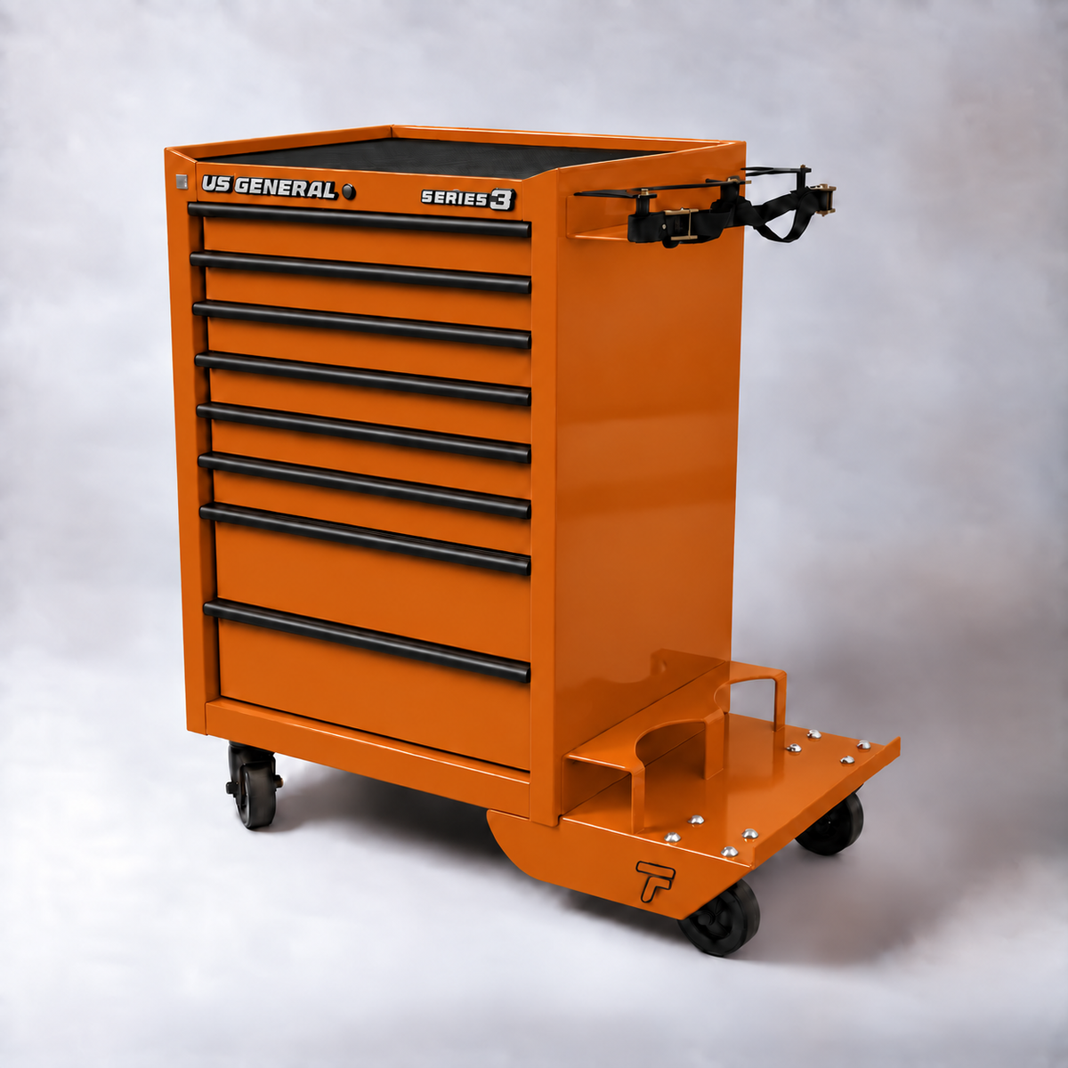 HF Series 3 Cart - Dual Tank Welding Cart Kit - Harbor Freight Orange Powder Coat