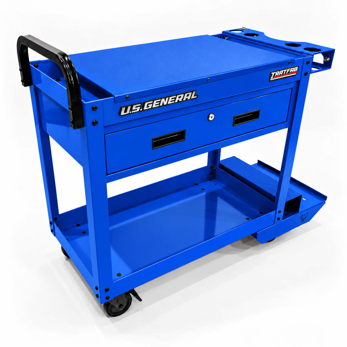 HF 30" Single Drawer Tech Cart - Single Tank Welding Cart Kit - Harbor Freight Blue Powder Coat