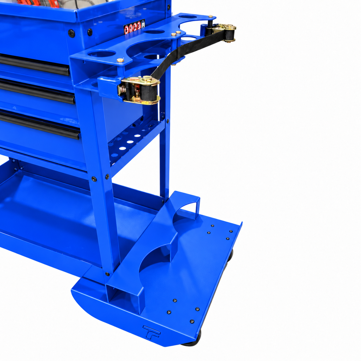 HF 4 Drawer Tech Cart - Dual Tank Welding Cart Kit - Harbor Freight Blue Powder Coat