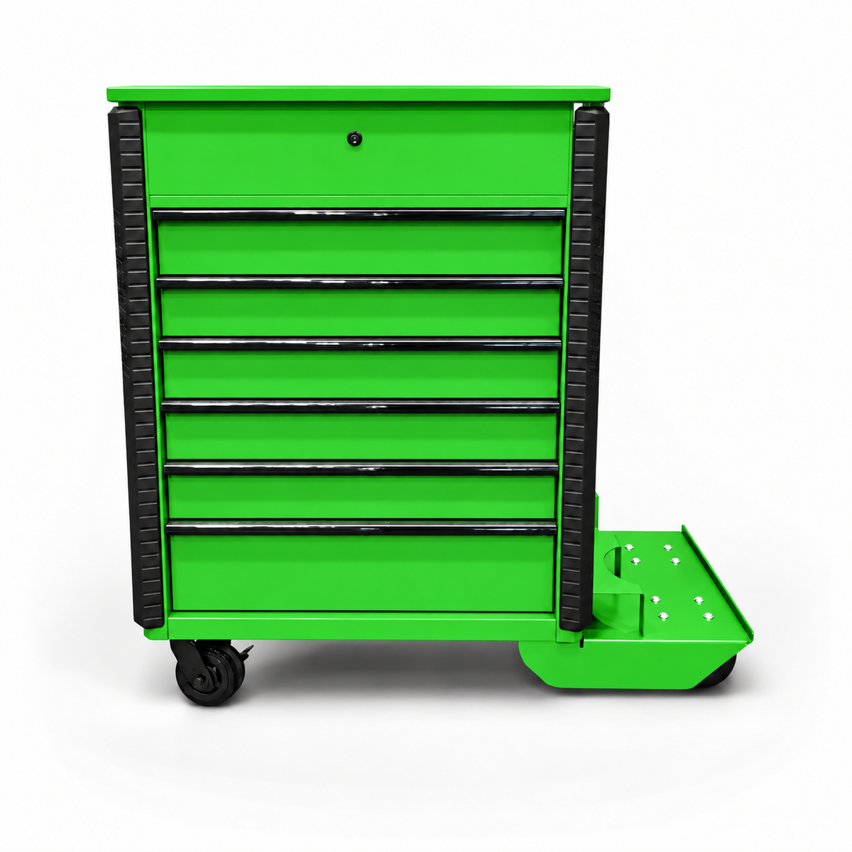 HF 34" Full Bank Service Cart - Dual Tank Welding Cart Kit - Harbor Freight Green Powder Coat