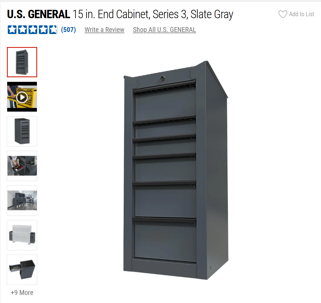 HF Locker Dual Tank Kit with End Cabinet Single Tank Kit